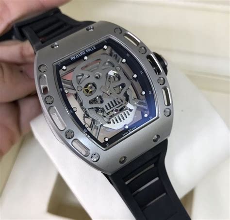 relogio richard mille skull replica